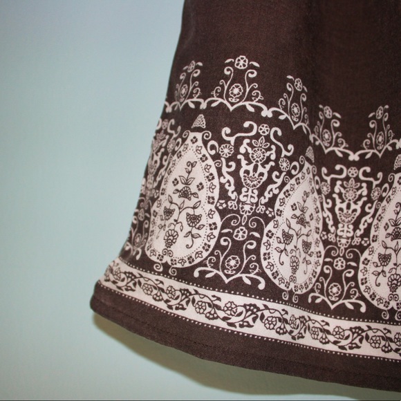 Vintage Boho Printed Mini Skirt - Picture 3 of 3
